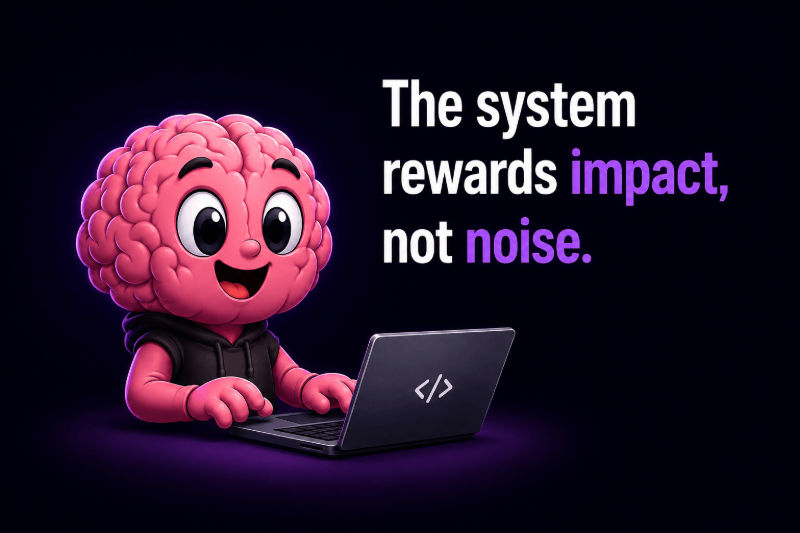 XP rewards real work