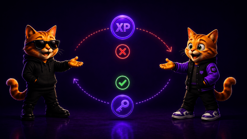 Non-transferable XP